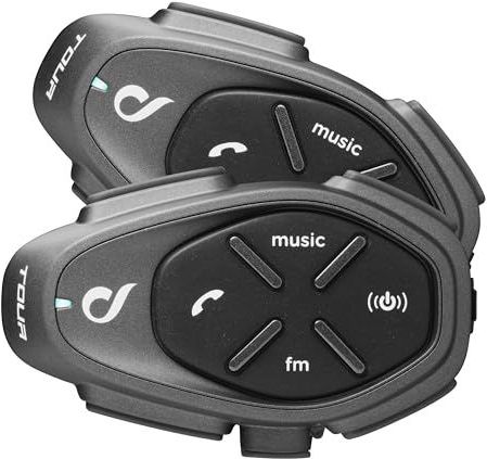 Interphone - Cellularline Tour HD - Intercom - Tweepersoonsverpakking - Zwart