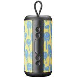 Music - Sound Verticale Luidspreker - Bluetooth - Geel Zwart Blauw - 5W