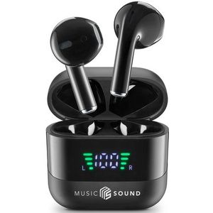 Music Sound - SPARK - Draadloze Oordopjes - Zwart - Bluetooth