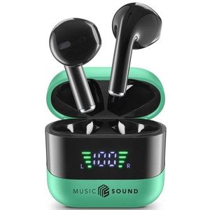 Cellularline - Spark - Koptelefoon - Groen - Draadloos - 30 uur Batterijduur