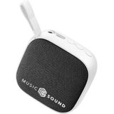 Music - Btspkmsmini3w - Bluetooth Luidspreker - Wit - Oplaadbare Batterij - 4 uur Accuduur