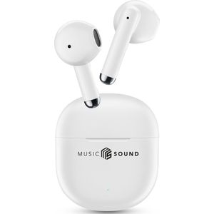 Music Sound Btmstwsbreezew (Geen ruisonderdrukking, 4.50 h, Draadloze), Koptelefoon, Wit