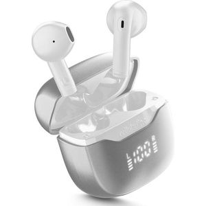 Cellularline 8018080491856 (ANC, 3.50 h, Draadloze), Koptelefoon, Wit