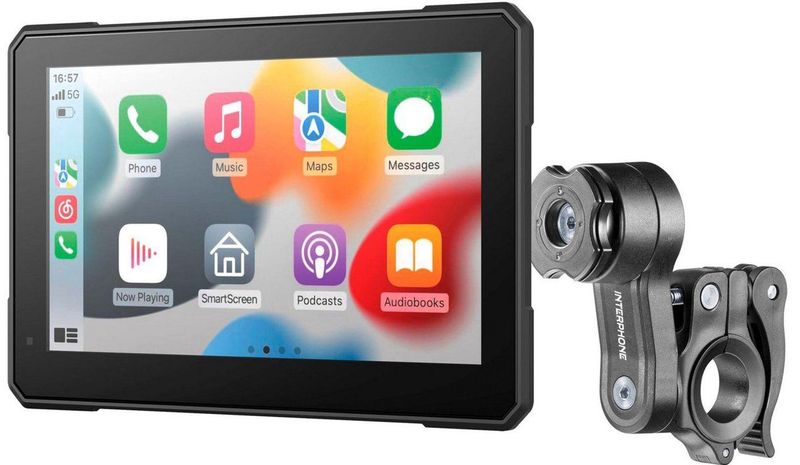 Interphone SYNC70 ESSENTIAL navigator Vast 17,8 cm (7") IPS Touchscreen Zwart