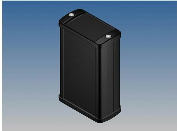 Velleman - TK12-E.9 - Aluminium Behuizing - Zwart - 100 x 59.9 x 30.9 mm - Met Flens