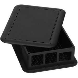 BEHUIZING VOOR RASPBERRY PI 4 - ZWART (TKBERRY4B)