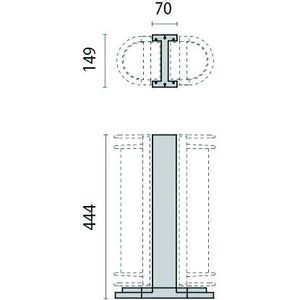 Performance in Lighting Lichtmast | NIKKO+ MAST 45 H410 GRIJS | 44cm