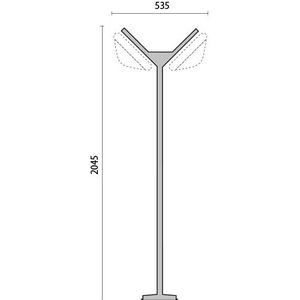 Performance in Lighting Lichtmast | SUPERDELTA MAST 33 M2 | 204cm