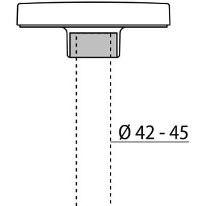 Performance in Lighting | PADO ADAPTER 42/45mm GRIJS | 310482