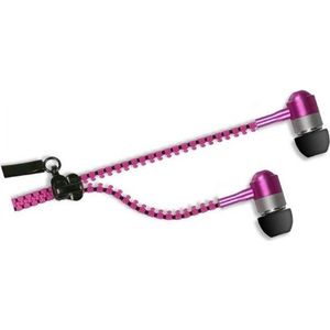 SBS Stereo hoofdtelefoon met kabel Zip, 3,5 mm jack plug met microfoon en antwoordknop (Bedraad), Koptelefoon, Roze