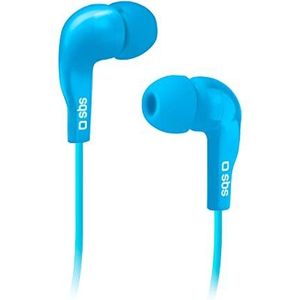 SBS S.p.a. TEINEARBL In-ear hoofdtelefoon, 3,5 mm jackstekker, stereo, voor mobiele telefoons, blauw