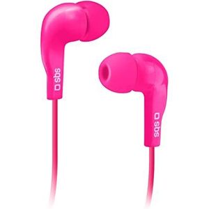 SBS S.p.a. TEINEARPL In-ear hoofdtelefoon, 3,5 mm jackstekker, met Answer-sleutel, roze