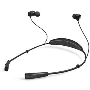 SBS teearsetBT830 K headset Bluetooth 4.1 stereo hals, microfoon en toets voor antwoord-decoder, zwart