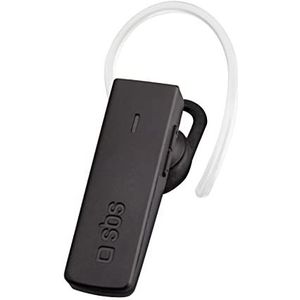 SBS BT 310 Multipoint draadloze mono headset met geïntegreerde microfoonbeugel, knoppen voor muziek en oproepen, volumeregeling, zwart