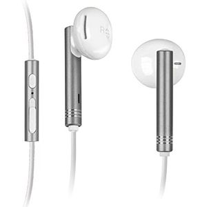 SBS Stereo metalen oortelefoon (Geen ruisonderdrukking, Bedraad), Koptelefoon, Zilver