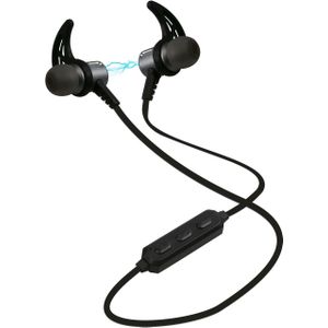 SBS Magnetische In Ear Bluetooth Hoofdtelefoon met Halsketting (110 h, Draadloze), Koptelefoon, Zwart