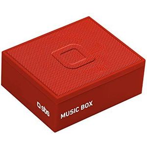 SBS Mini Bluetooth luidspreker draadloos - draadloze luidspreker met 3 Watt - draagbare muziekbox met 360° geluid in oranje voor iPhone, mobiele telefoon, smartphone, tablet