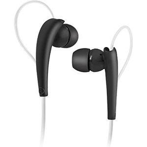 SBS In-ear hoofdtelefoon met ergonomische beugel, geïntegreerde microfoon, antwoordknop, universele jack-kabel voor Samsung, Oppo, Huawei, Xiaomi, Honor, Motorola, Nokia