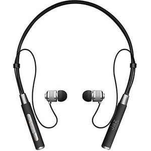 SBS JAZ Spirit stereo hoofdtelefoon, draadloos, V.5.0 met metalen afwerking, flexibele nekband, multifunctionele toetsen voor muziek en oproepen