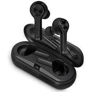 SBS Bluetooth hoofdtelefoon met 420 mAh laadstation - draadloze in-ear hoofdtelefoon zwart & 3,5 uur batterijduur