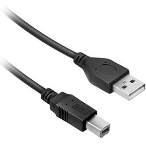 Ekon Câble USB-A USB-B USB 2.0 mâle mâle mâle 1.8 mètres anti-plis pour imprimante, scanner, fax, clavier, souris