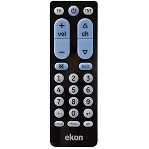 Ekon 2-in-1 universele tv-afstandsbediening voor dvd, blue-ray, settopbox, infrarood, HDTV, LED, LCD