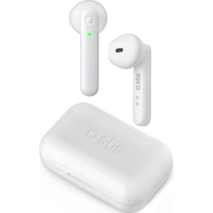 SBS Tweelingknoppen (2.50 h, Draadloze), Koptelefoon, Wit