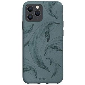 SBS Beschermhoes voor iPhone 11 Pro, zacht, 100% biologisch en composteerbaar, in plastic vrije textuur dolfino