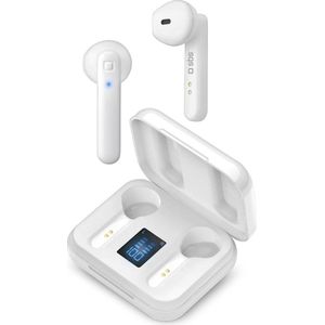 SBS Twin Hop (2.50 h, Draadloze), Koptelefoon, Wit