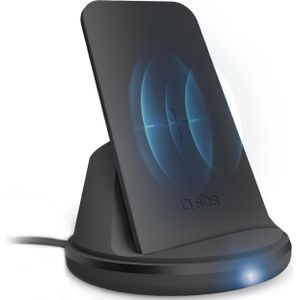 SBS Draadloze bureaulader met luidspreker en microfoon (10 W), Draadloze laders, Zwart