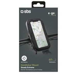 SBS Rain Resistant Telefoonhouder Fiets - Zwart