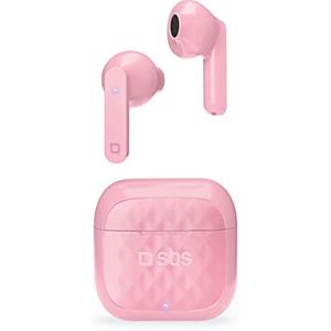 SBS Air Free - TWS hoofdtelefoon met 250 mAh oplaadstation (3.50 h, Draadloze), Koptelefoon, Roze