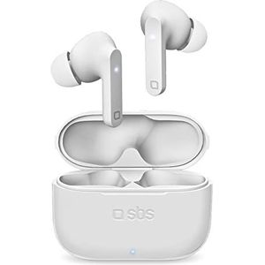 SBS Urban Pro hoofdtelefoon True Wireless Stereo (TWS) In Ear Call/Music Bluetooth Wit (4 h, Draadloze), Koptelefoon, Wit
