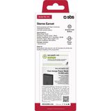 SBS - Studio Mix 65c - Koptelefoon - Wit - Semi-in-ear met Multifunctionele Knoppen