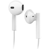 SBS - Studio Mix 65c - Koptelefoon - Wit - Semi-in-ear met Multifunctionele Knoppen