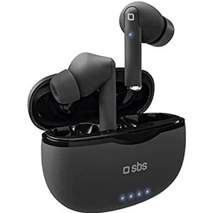 SBS True Wireless Stereo in-ear hoofdtelefoon voor Smart Working, kantoor, didactials, tot 6 uur muziek en oproepen, met USB-dongle-ontvanger en laadstation