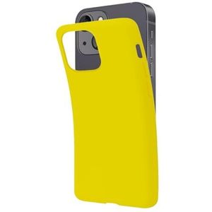 SBS Pantone 395C beschermhoes voor iPhone 13 Mini, geel, zacht, flexibel, krasbestendig, dun, comfortabel in de tas, compatibel met draadloos opladen