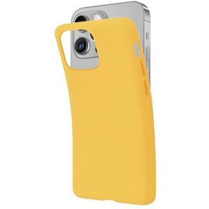 SBS Hoes voor iPhone 13 Pro Max, geelblond, 127C, zacht, flexibel, krasbestendig, dun, comfortabel in de tas, compatibel met draadloos opladen