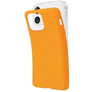 SBS iPhone 12/12 Pro Orange Pantone 1375C telefoonhoes, zacht, flexibel, krasbestendig, dun, comfortabel in de tas, compatibel met draadloos opladen