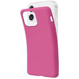 SBS Coque iPhone 12/12 Pro Fuchsia Pantone 806 C Coque souple et flexible anti-rayures, coque mince et confortable à tenir dans votre poche, étui compatible avec chargement sans fil