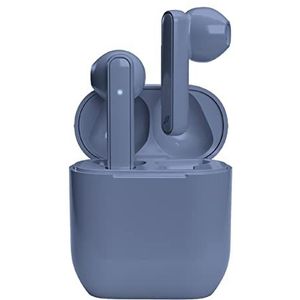 SBS Nubox - Echt draadloze stereo semi-in-ear hoofdtelefoon (2.50 h, Draadloze), Koptelefoon, Blauw