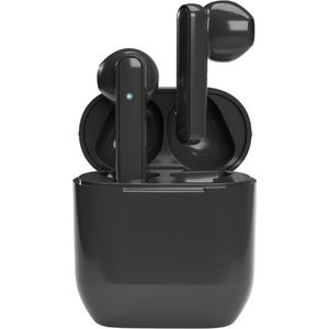 SBS Nubox - Echt draadloze stereo semi-in-ear hoofdtelefoon (2.50 h, Draadloze), Koptelefoon, Zwart
