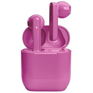 SBS Nubox True Wireless Stereo semi-in-ear koptelefoon (2.50 h, Draadloze), Koptelefoon, Roze