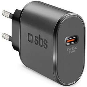 SBS USB C wandlader, 15 W wandlader voor iPhone, Samsung, Oppo, Xiaomi, Huawei, Motorola, TWS hoofdtelefoon, luidspreker, Kobo, Kindle