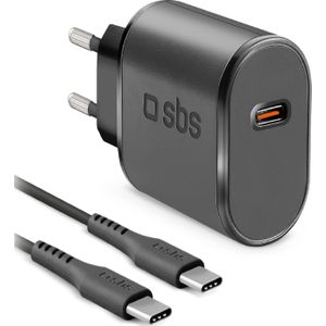 Sbs Mobile Wall Charger Usb-c 15w + Kabel Thuislader