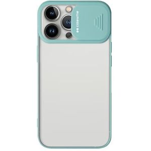 case&me Coque transparente avec protection totale pour appareil photo, iPhone 12, protection appareil photo amovible, bleu clair