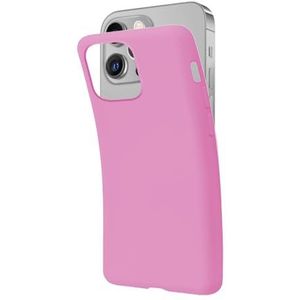 SBS Coque iPhone 14 Pro Rose Pantone 673 C Etui Souple Souple Flexible Anti-Rayures Coque Mince et Confortable à Tenir dans votre Poche Housse Compatible Charge Sans Fil