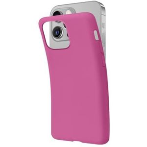 SBS Hoesje voor iPhone 14 Plus, fuchsia Pantone 806C, zacht, flexibel, krasbestendig, dun, comfortabel in de tas, compatibel met draadloos opladen