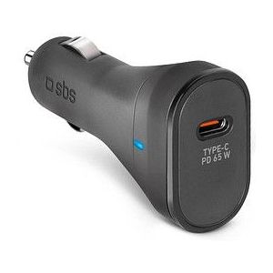 Unbekannt SBS iPhone, Samsung, Oppo, Xiaomi, 65W Power Delivery autolader voor mobiele telefoons, kleine en lichte USB-C oplader, smartphone in 20 minuten opgeladen, tablet in 45 minuten