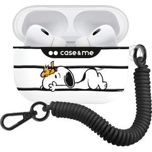 SBS Peanuts Snoopy Klassieker (Hoes voor oplaadkoffer), Hoofdtelefoon Tassen + Beschermende Covers, Wit, Zwart